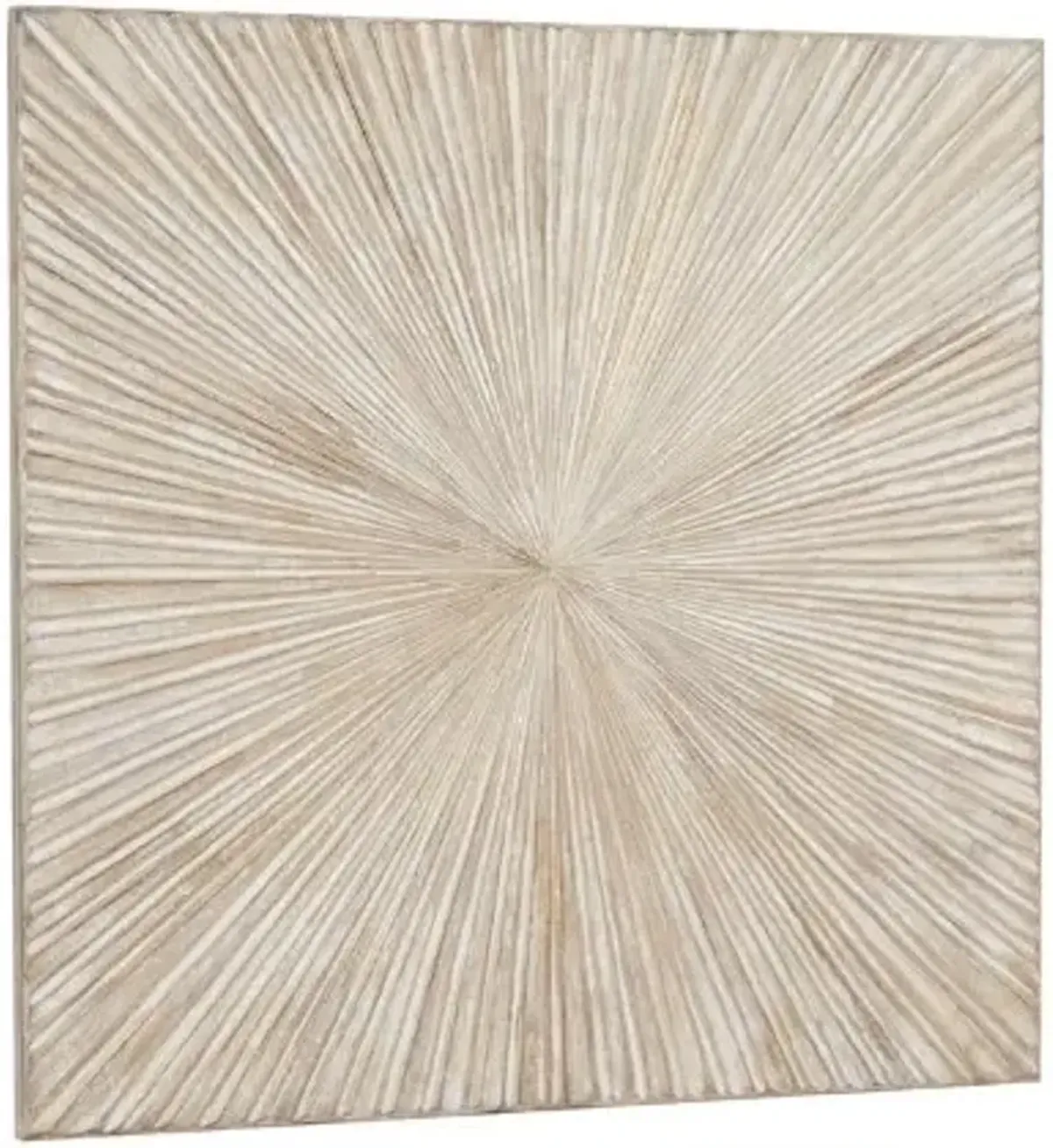 Natural White Wood Wall Decor 48"W x 48"H