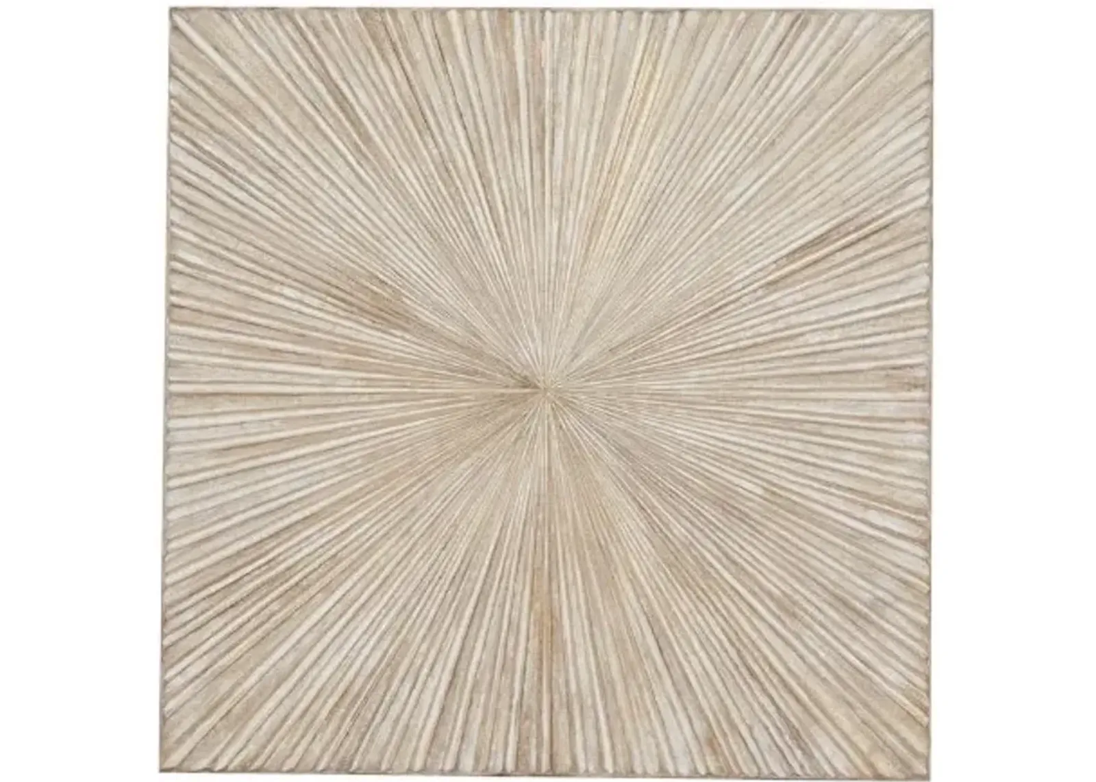 Natural White Wood Wall Décor 48"W x 48"H