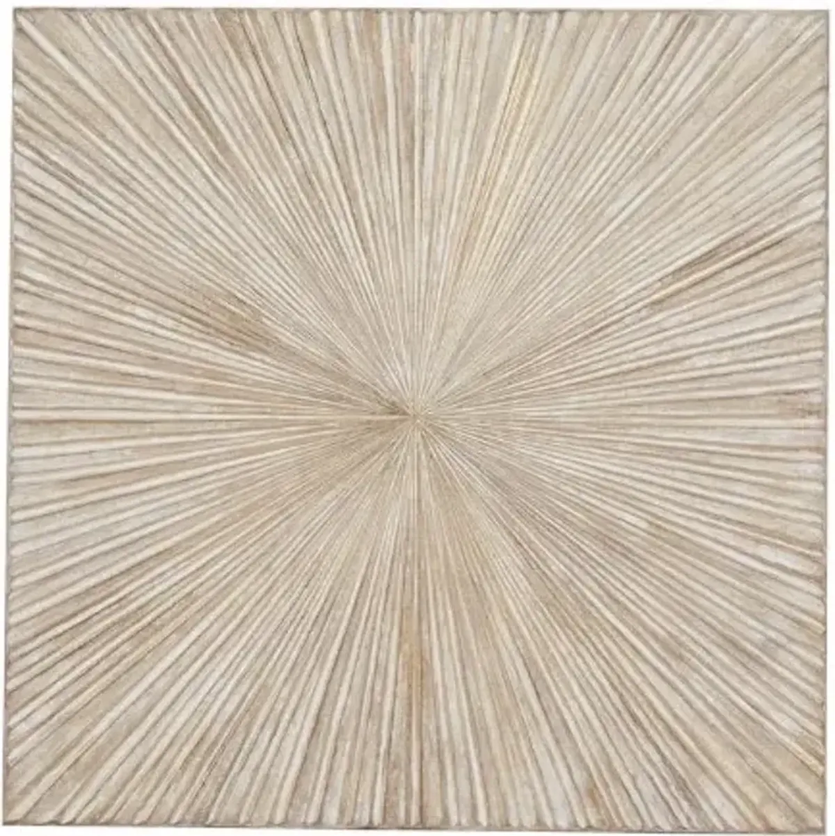 Natural White Wood Wall Décor 48"W x 48"H