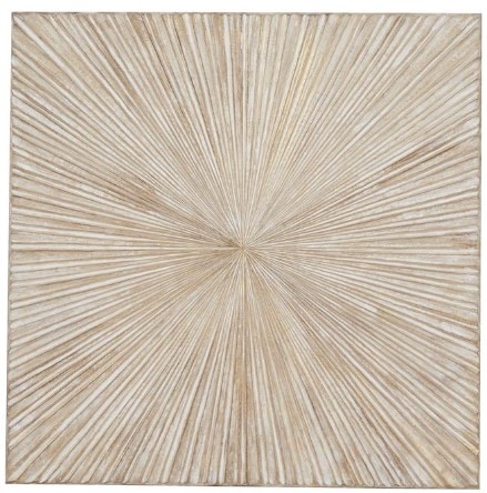 Natural White Wood Wall Décor 48"W x 48"H