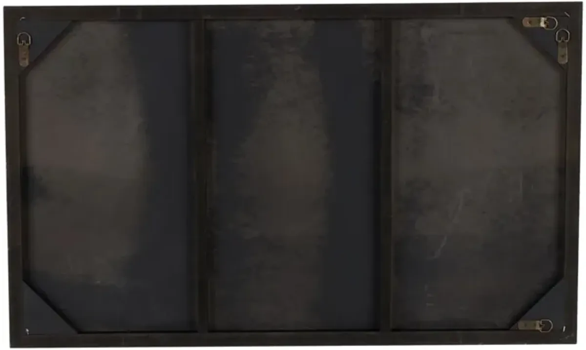 Black Wood Wall Mirror 24"W x 40"H