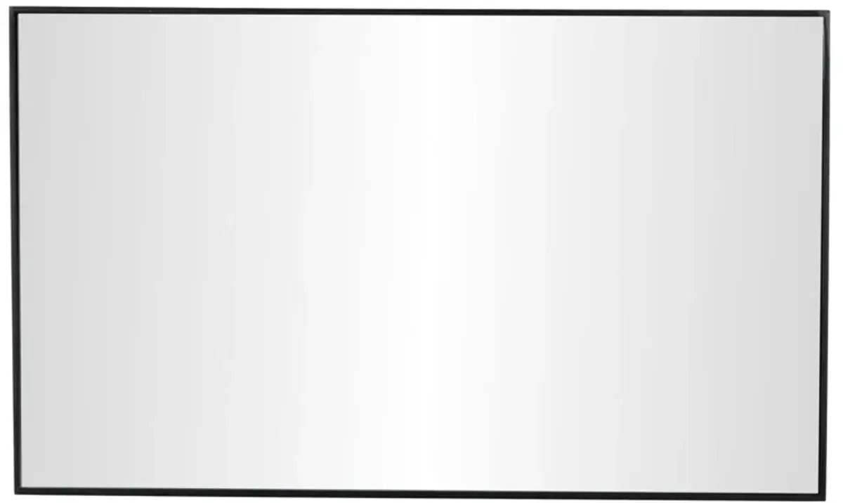 Black Wood Wall Mirror 24"W x 40"H