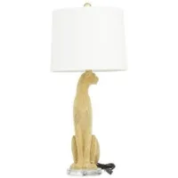 Gold Leopard Bling Table Lamp 29"H