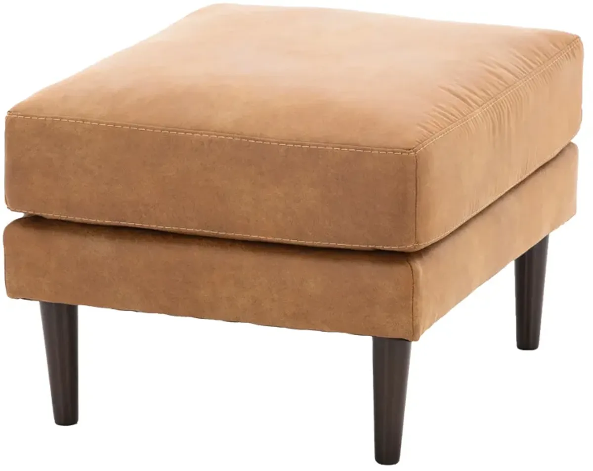 Jade Ottoman in Caramel