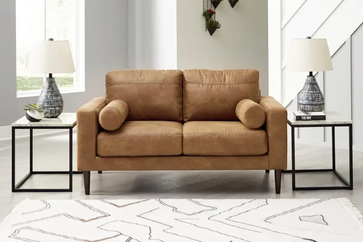 Jade Loveseat in Caramel