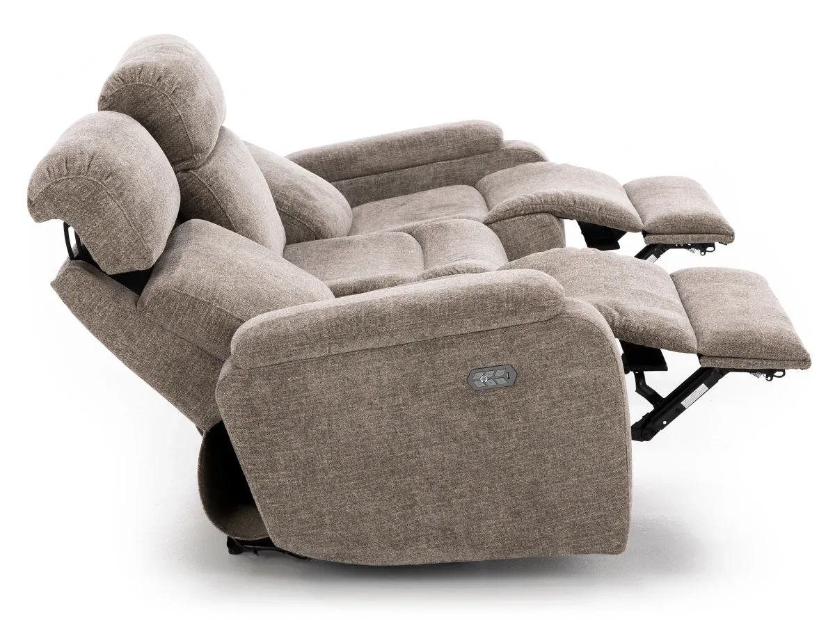 Infinity Fully Loaded Reclining Sofa With Drop Down Table