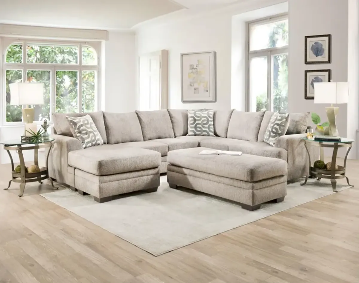 Delta 2-Pc. Sectional in Cream