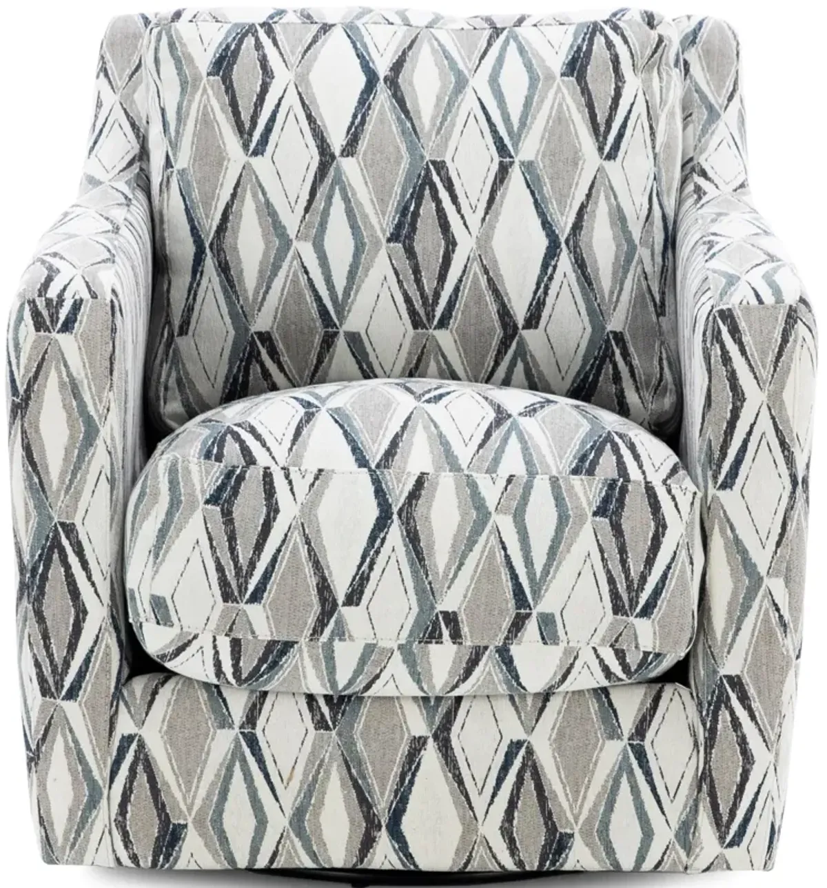 Nash Swivel Accent Chair in Slate