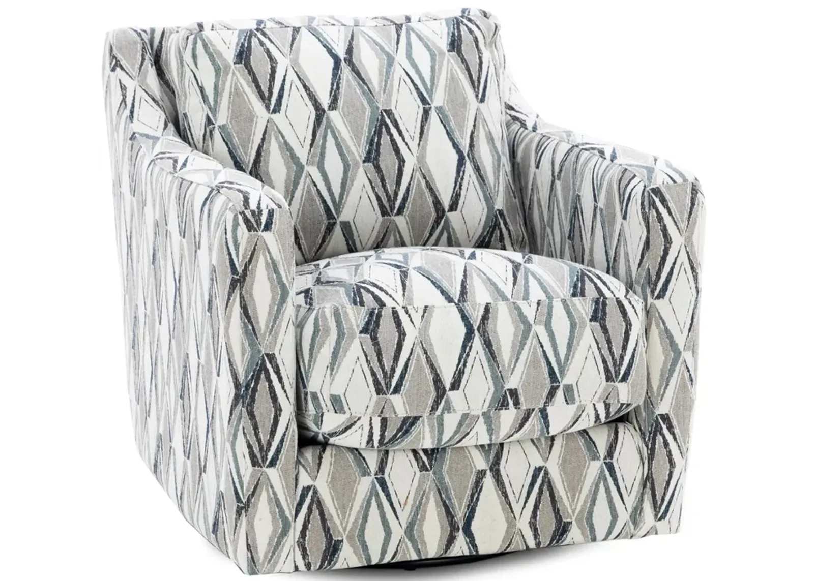 Nash Swivel Accent Chair in Slate