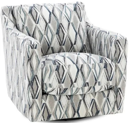 Nash Swivel Accent Chair in Slate