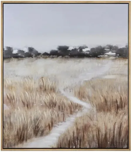 The Lost Path Handpainted Framed Canvas 39"W x 49"H