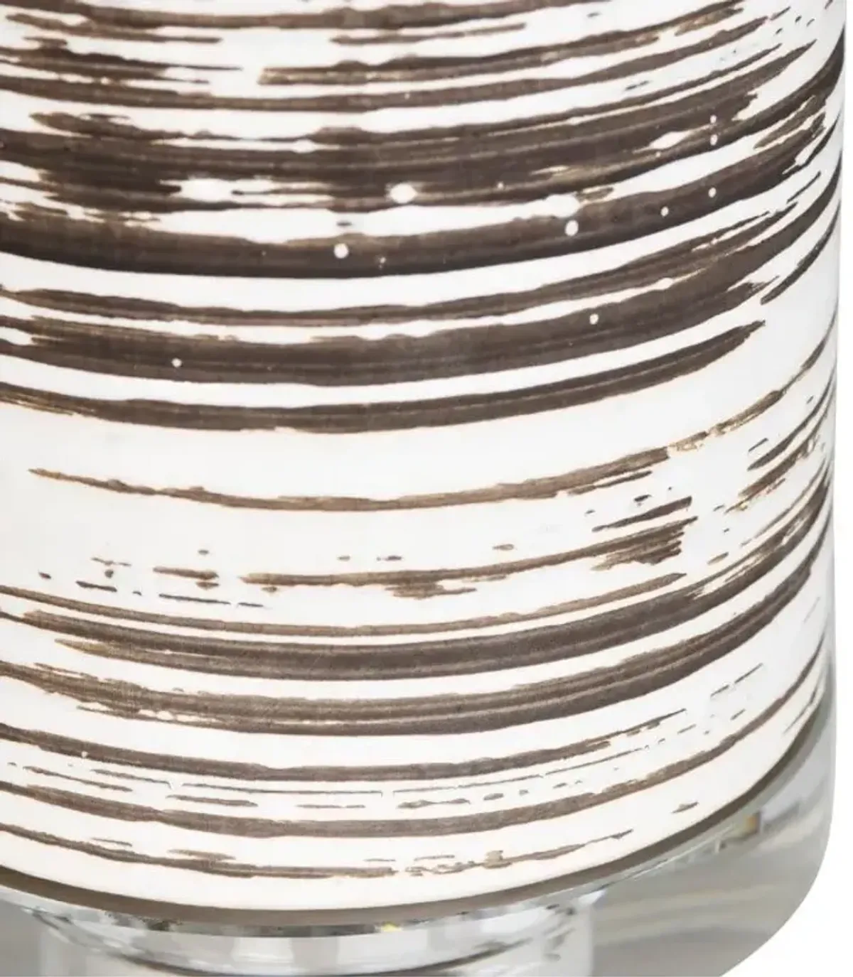 Brown and White Ceramic Table Lamp 31.5"H