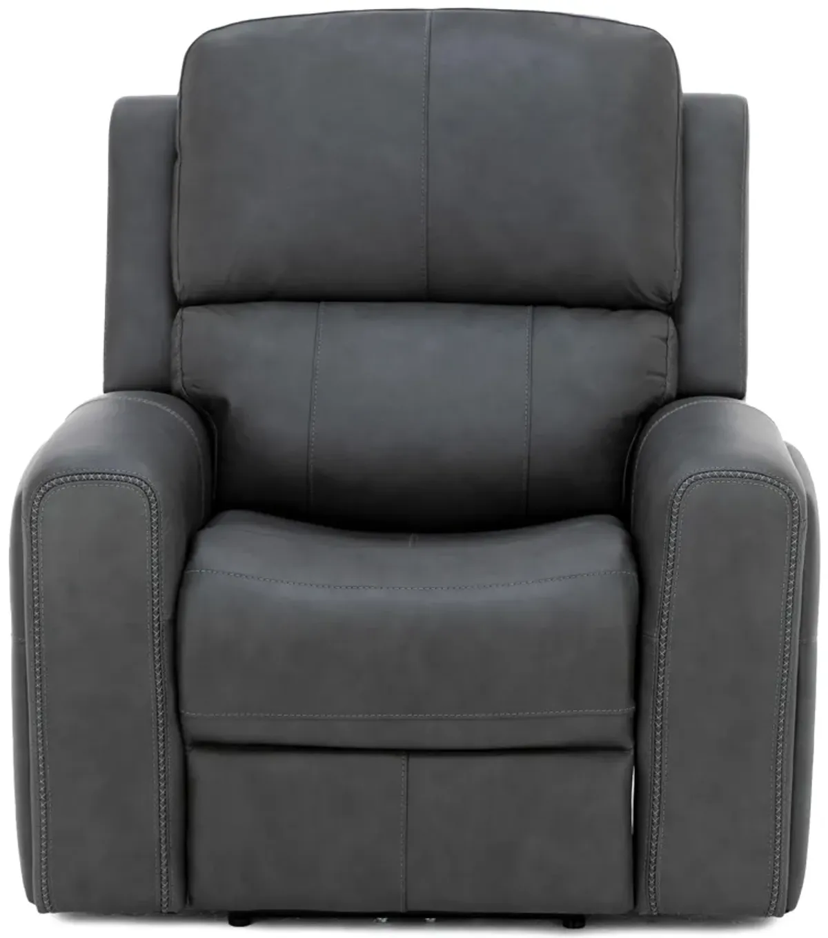 Landon Leather Zero Gravity Fully Loaded Recliner in Charcoal