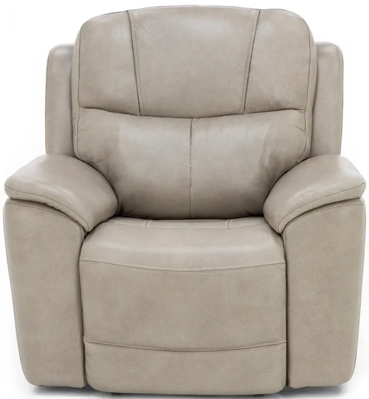 Wrenn Leather Fully Loaded Zero Gravity Recliner in Pebble