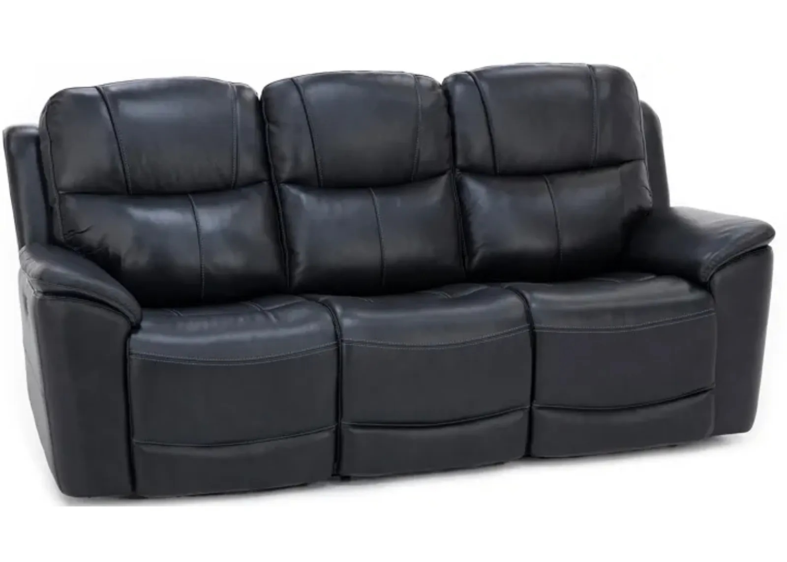 Wrenn Leather Fully Loaded Zero Gravity Reclining Sofa in Raven