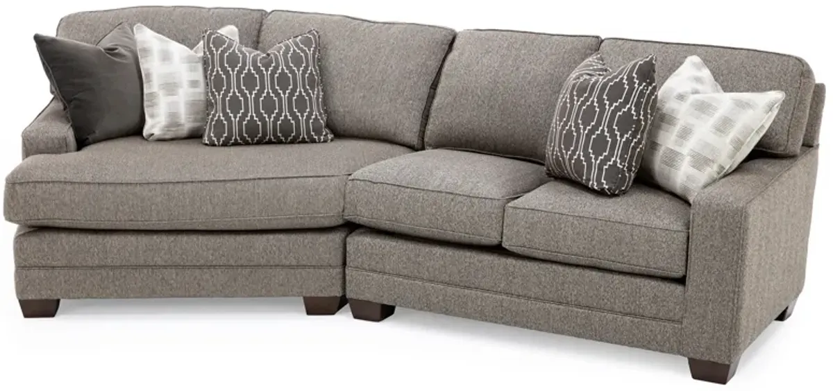 Winston 2-Pc. Track Arm Cuddler Sectional