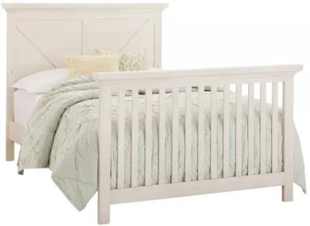 Full Size White Bed Rails and Slats for Titan Crib