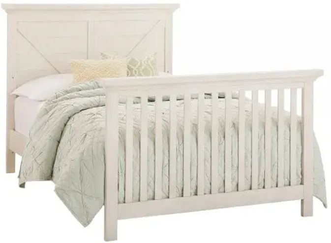 Full Size White Bed Rails and Slats for Titan Crib