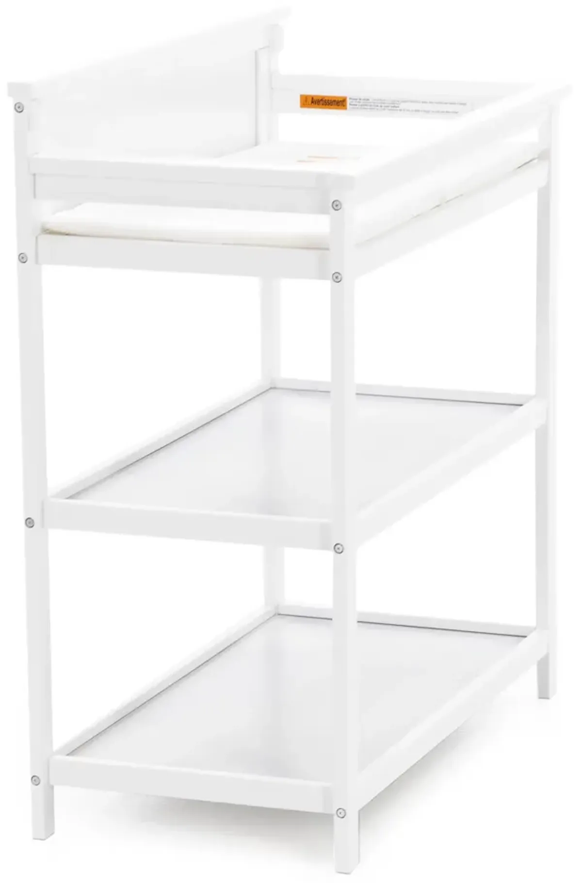 Leo White Changer with Shelves and Pad