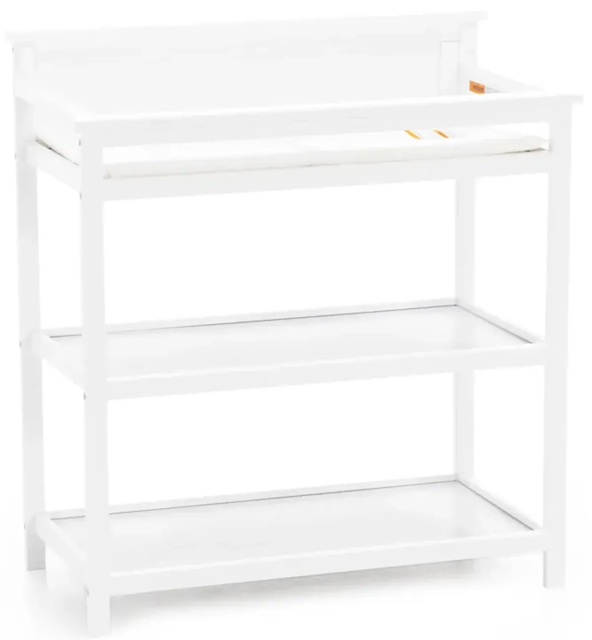 Leo White Changer with Shelves and Pad