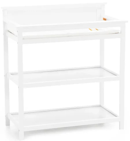 Leo White Changer with Shelves and Pad