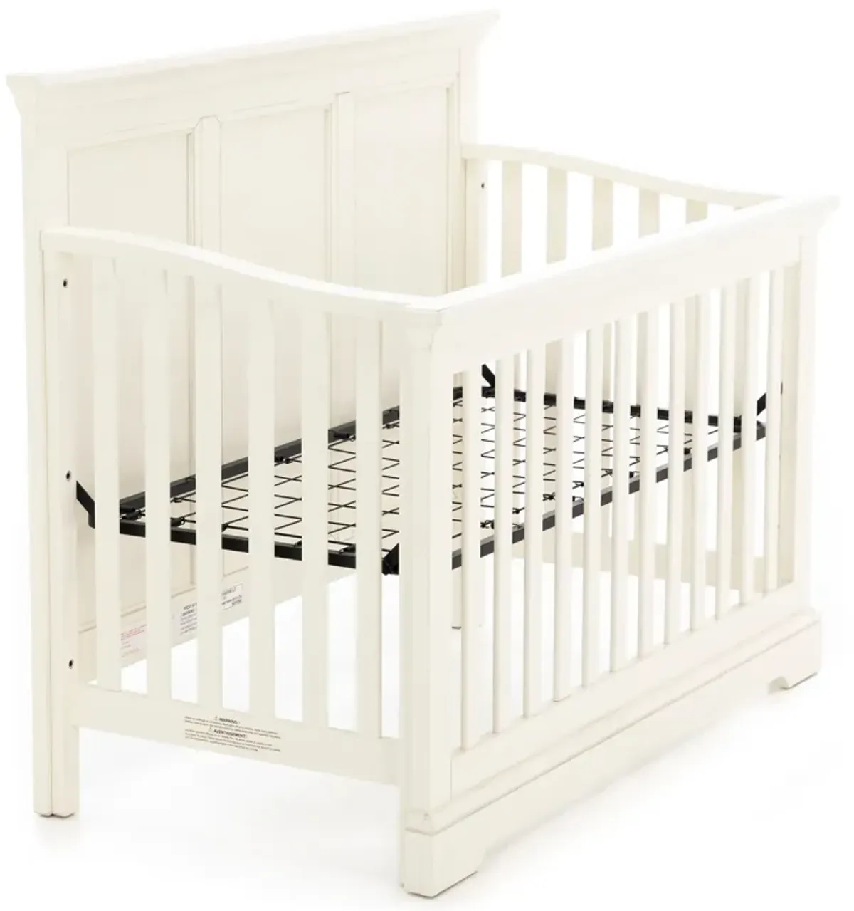 Nova White Convertible Flat Top Crib