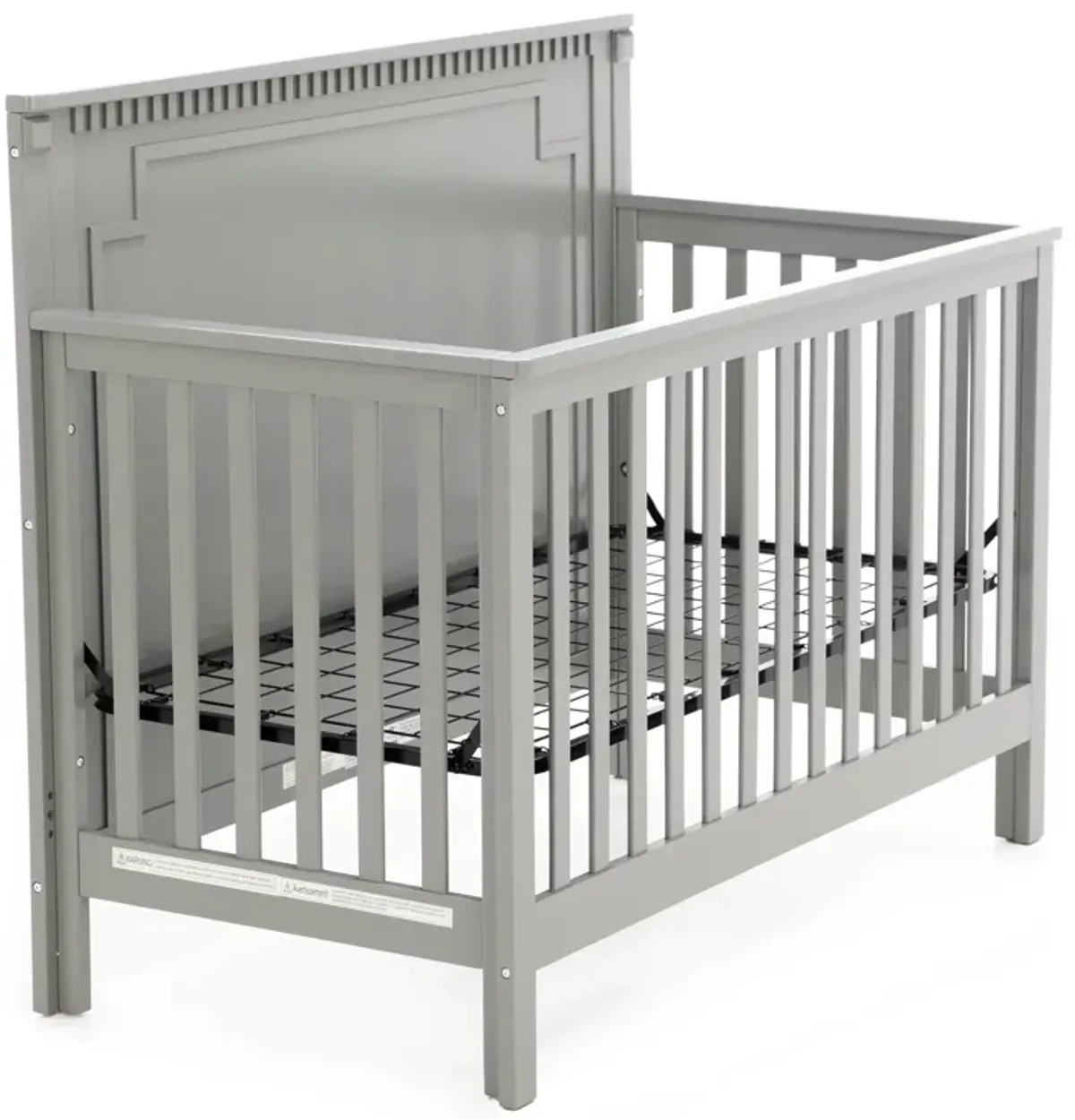 Leo Grey Panel Convertible Crib