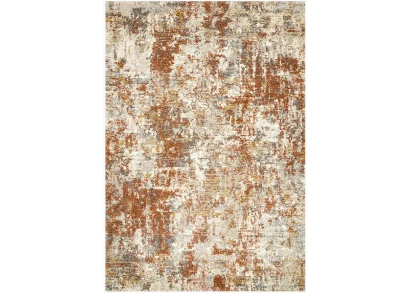 Landscape Rust Area Rug 7'7"W x 10'6"L