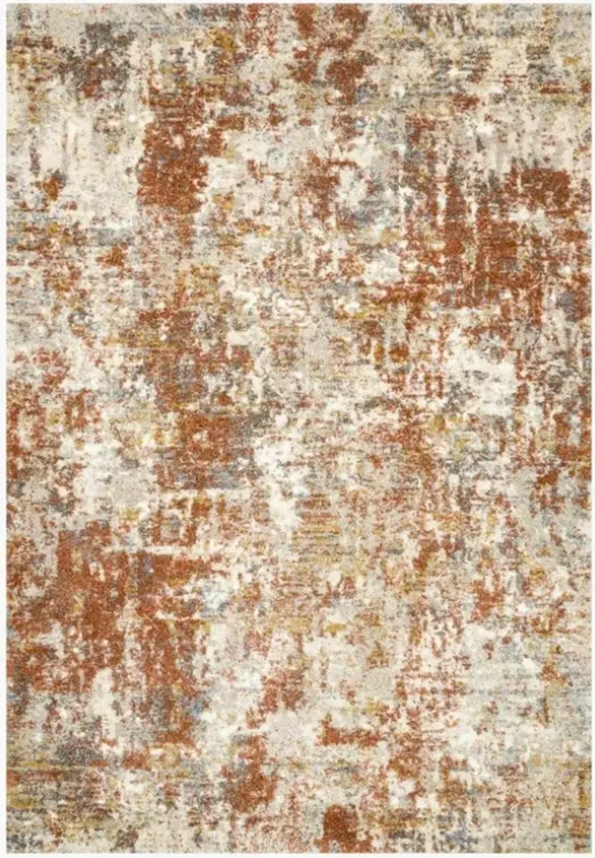 Landscape Rust Area Rug 7'7"W x 10'6"L