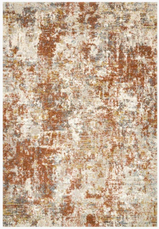 Landscape Rust Area Rug 7'7"W x 10'6"L