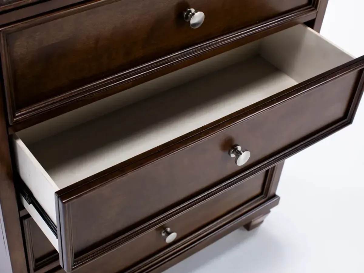 Austin 5 Drw Chest In Brown