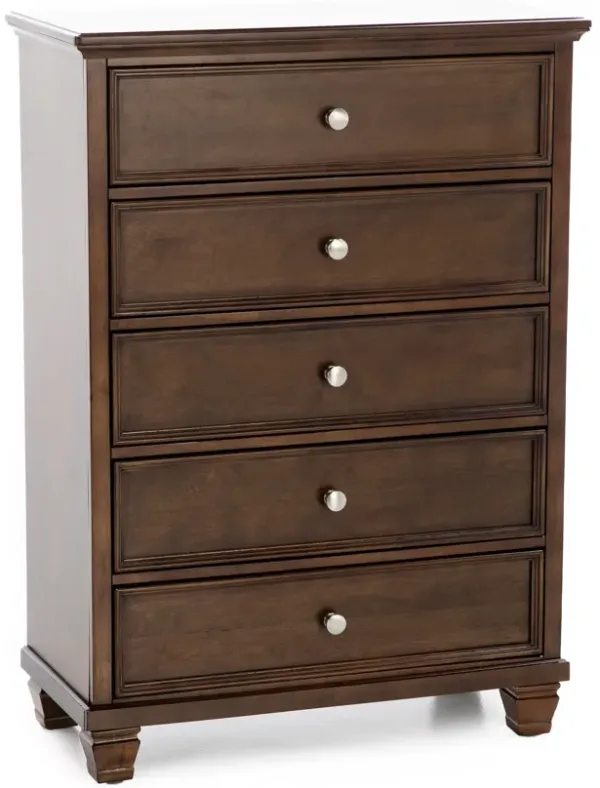 Austin 5 Drw Chest In Brown