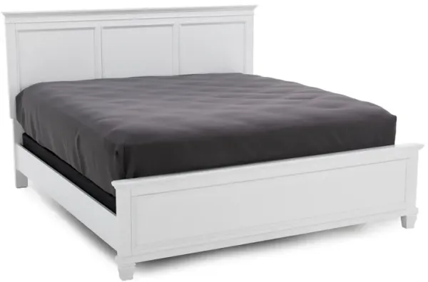 Austin King Panel Bed In White