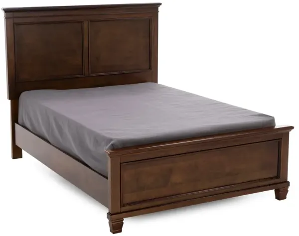 Austin Queen Panel Bed In Brown