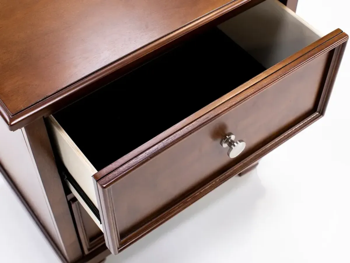 Austin 2 Drw Nightstand In Brown
