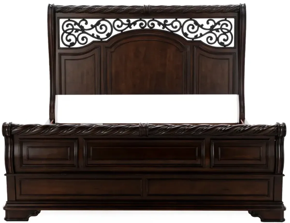 Erna Queen Sleigh Bed