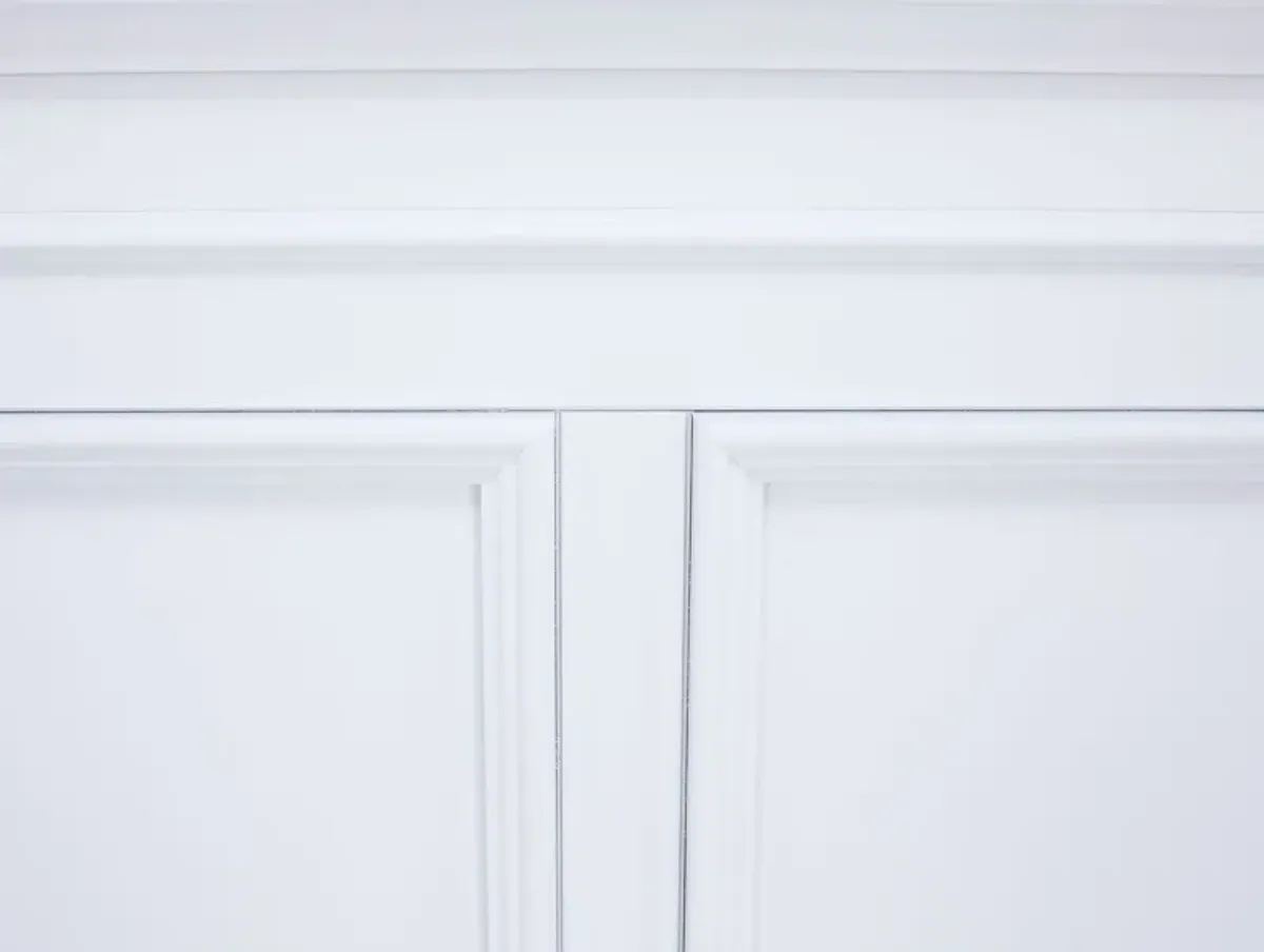 Austin Twin Panel Bed In White