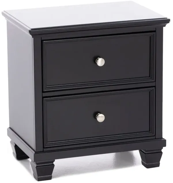 Austin 2 Drw Nightstand In Black