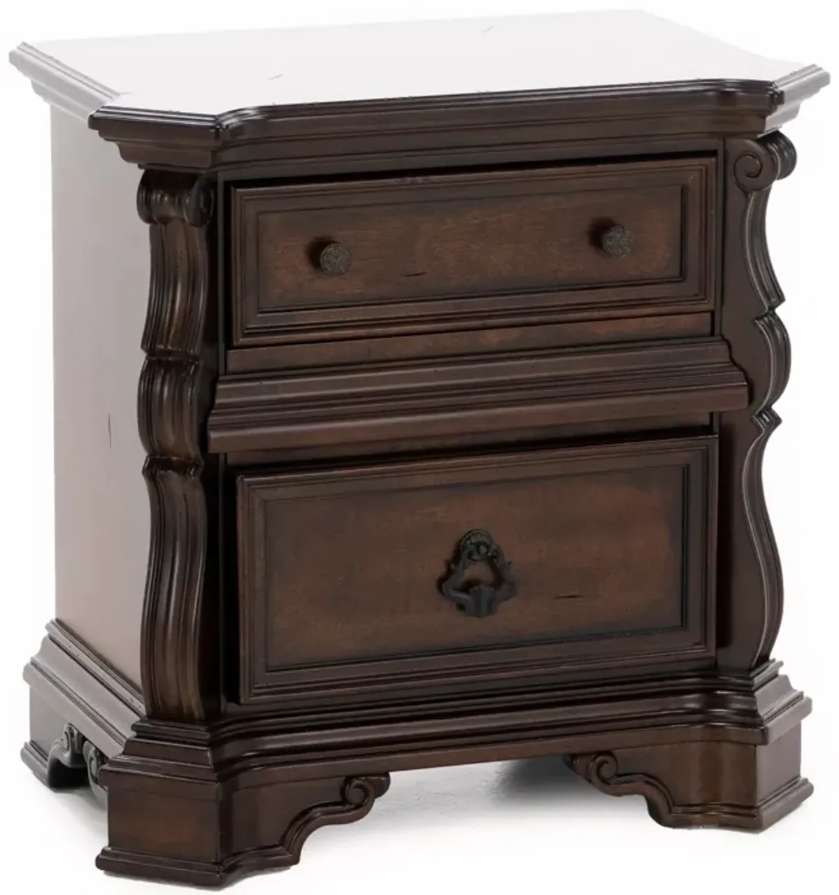 Erna Two Drawer Nightstand