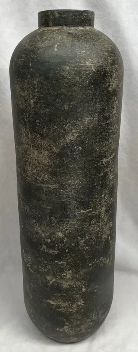 Small Verde Ceramic Floor Vase 11"W X 38"H