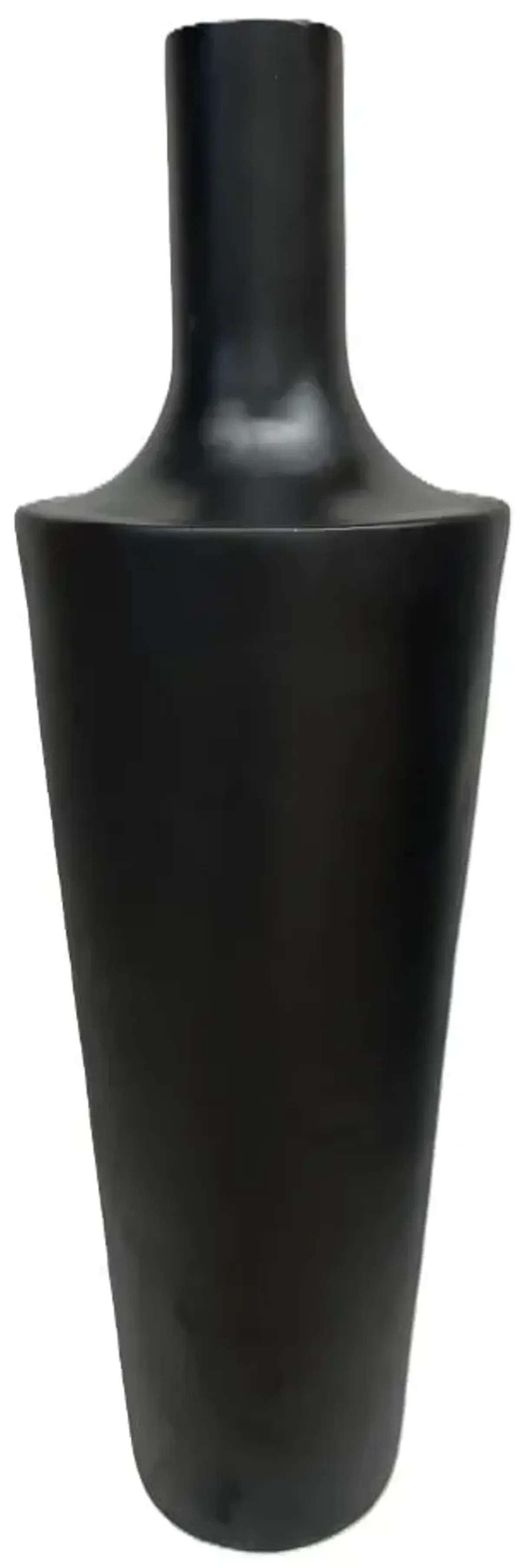 Large Black Ceramic Floor Vase 15"W X 51"H