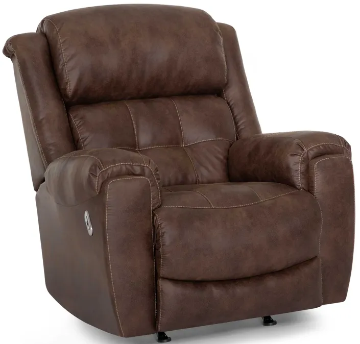 Bonnie Power Rocker Recliner in Chocolate