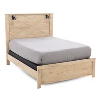 Mia Queen Panel Lighted Bed