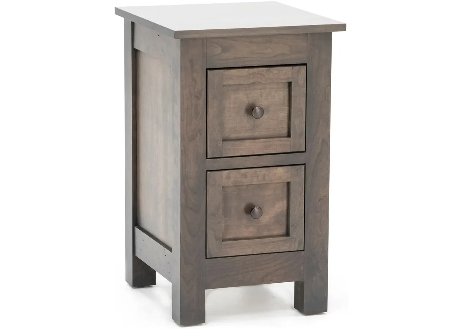 Witmer Taylor J Grey Two Drawer Nightstand