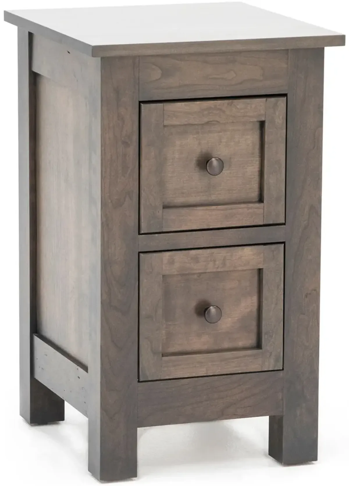 Witmer Taylor J Grey Two Drawer Nightstand