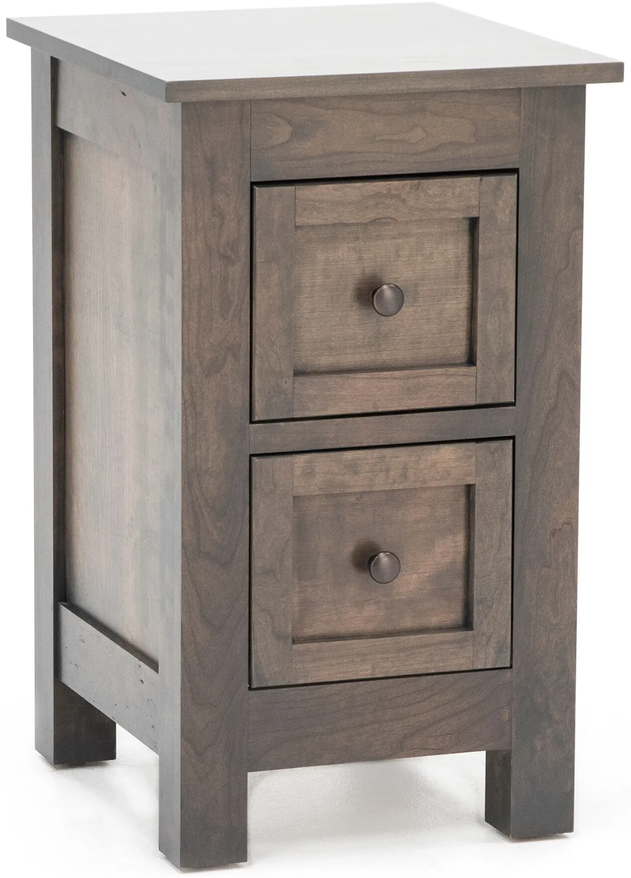 Witmer Taylor J Grey Two Drawer Nightstand