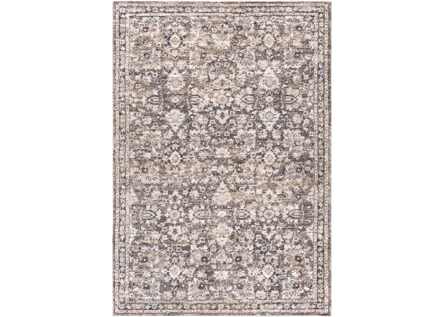 Tuscany Brown/Charcoal Area Rug 7'10"W x 10'3"L