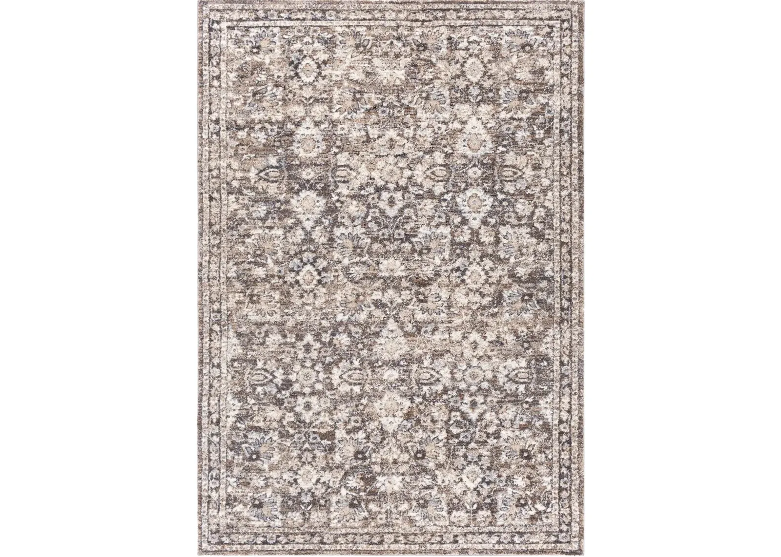 Tuscany Brown/Charcoal Area Rug 7'10"W x 10'3"L