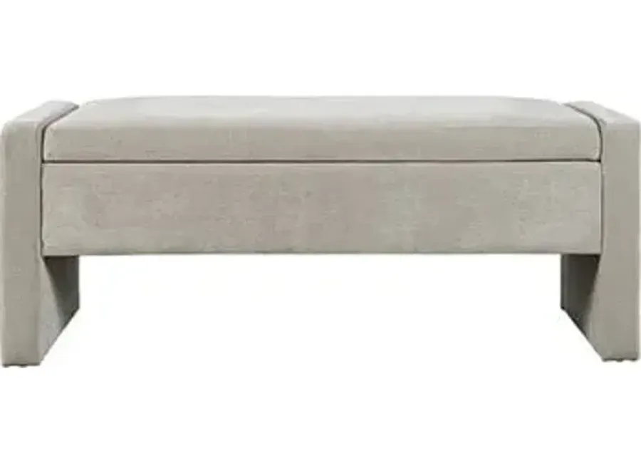 Madix Storage Bench in Grey