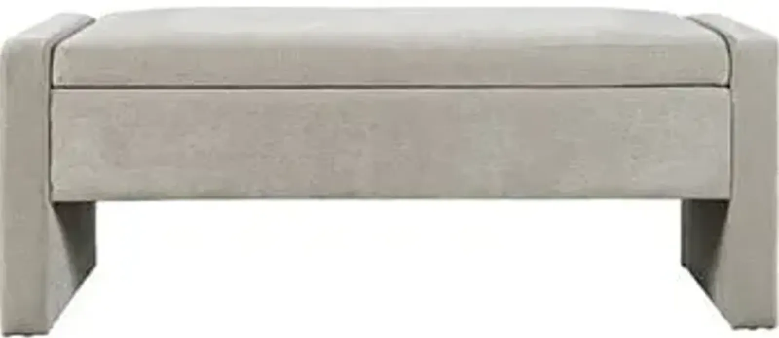 Madix Storage Bench in Grey